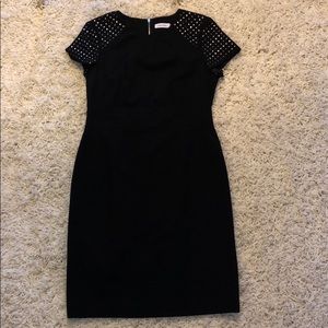 Black Sleeve Studded Dress